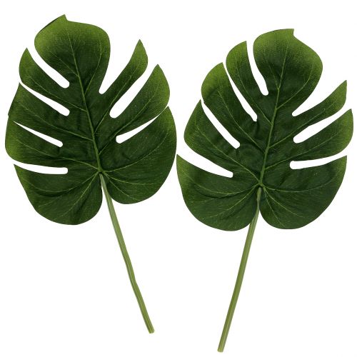 Floristik24 Umělý filodendron list 18cm zelený 6ks
