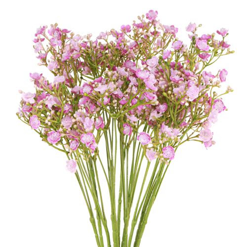 Umělá gypsophila sádrovec ve fialové barvě L68cm 4 ks