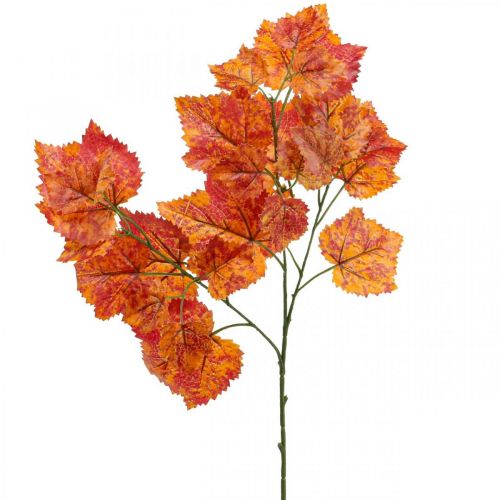 Umělé vinné listy Červená Oranžová Zelená Umělé rostliny 63cm 3ks