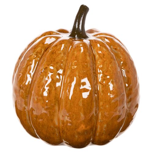 Keramická dýňová halloweenská LED dekorace 15cm | Floristik24.cz