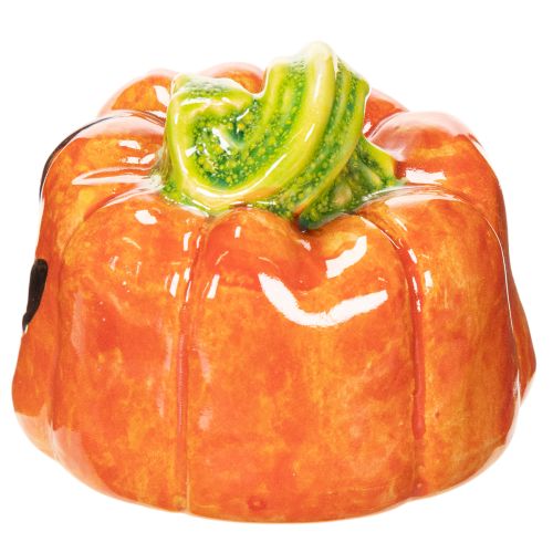 Dekorativní keramická figurka dýně na podzim a Halloween, 8 cm | Floristik24.cz