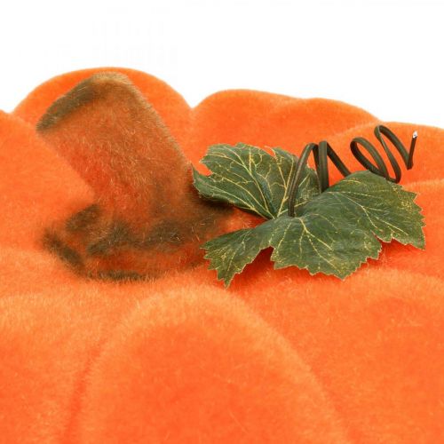 položky Dýně deco oranžová velká Flockovaná podzimní dekorace Ø30cm