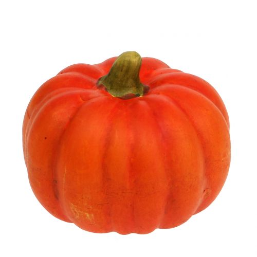 Floristik24 Dýně keramická oranžová Ø6cm V8,5cm