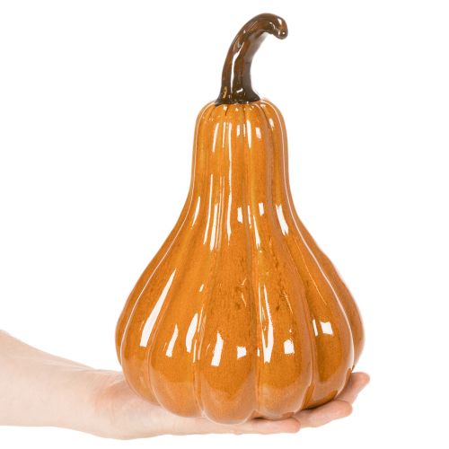 Keramická dýňová podzimní dekorace na stůl 26 cm | Floristik24.cz