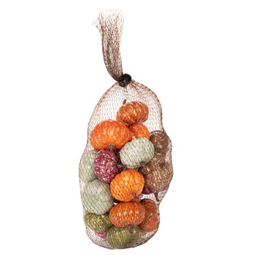 Sada mini dýňových dekorací, podzimní a halloweenské dekorace, různé barvy, 4 cm, 24 kusů | Floristik24.cz