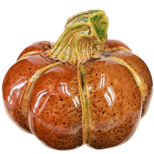 položky Dýně keramické podzimní dekorace hnědooranžové 10/13cm 2 ks