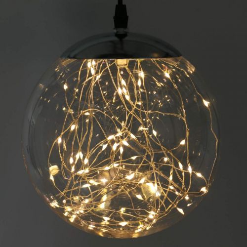 Floristik24 LED koule velká uvnitř i venku Ø20cm čirá 80L teplá bílá