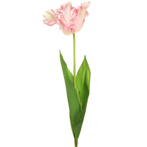 Floristik24 Umělý květ papoušek tulipán umělý tulipán růžový 69cm