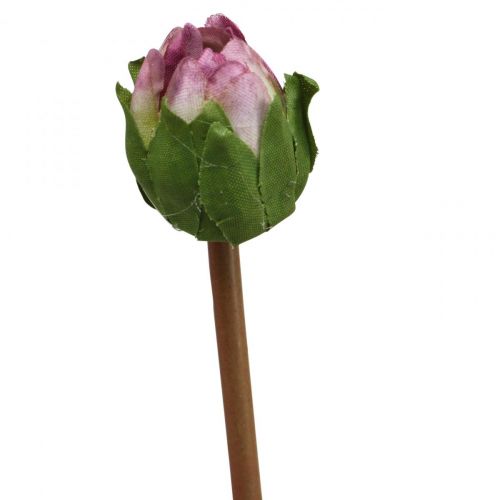 položky Umělá květina Jiřina Fialová hedvábná květina a poupě V57cm
