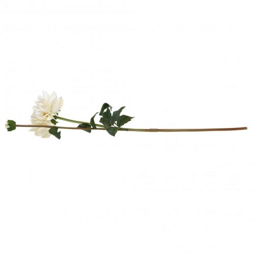 položky Umělá květina Dahlia White Umělá květina s poupatem V57cm