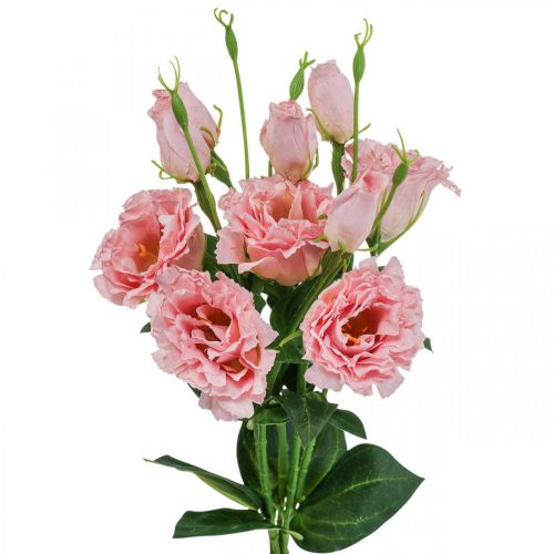 Floristik24 Umělé květiny Lisianthus růžové umělé hedvábné květiny 50cm 5ks