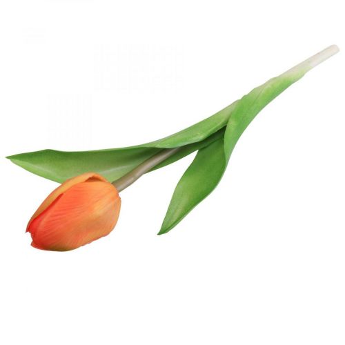 položky Umělá květina Tulip Orange Real Touch jarní květina V21cm