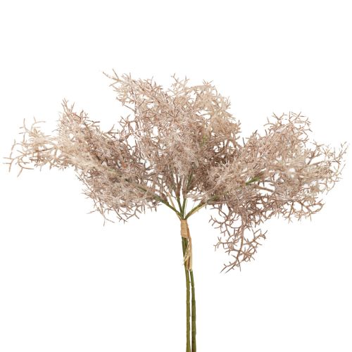 Floristik24 Dekorace umělé květiny, korálová větvička, ozdobné větvičky bílá hnědá 40cm 4ks