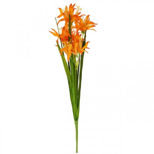 Floristik24 Umělé květiny Nerine Orange Guernsey Lilie Podzimní květiny 48cm