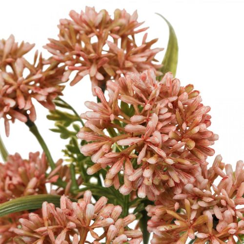 položky Umělé květiny růžová allium dekorace okrasná cibule 34cm 3ks v svazku