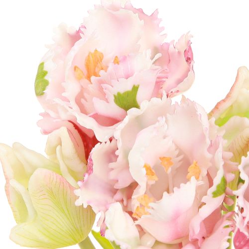 položky Kytice z umělých květin 5 papouščích tulipánů Umělé tulipány 40cm