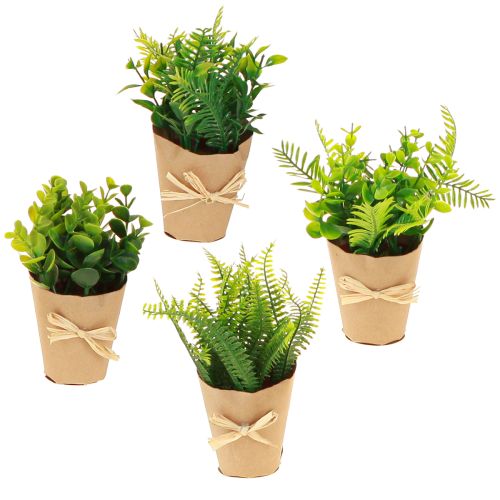 Umělé rostliny Umělé kapradiny Zimostráz 15-19cm 4ks