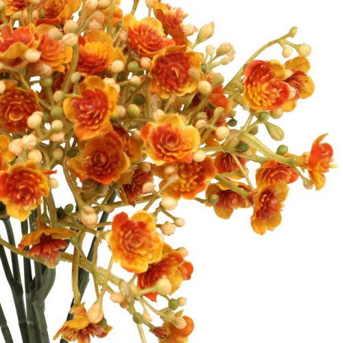 Floristik24 Gypsophila umělé květiny sádra bylina pomeranč L30cm 6 kusů v svazku