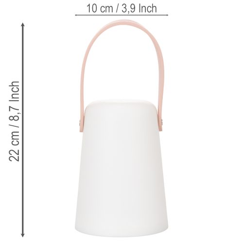 Lampa s rukojetí, přenosné LED světlo pro venkovní i vnitřní použití, 22 cm, 3 kusy | Floristik24.cz