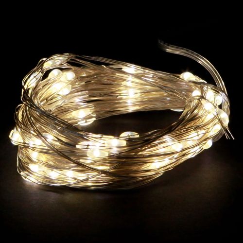 Floristik24 LED světelný řetěz 100 mikro LED teplá bílá s časovačem 4 kusy