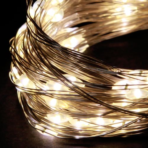 položky LED světelný řetěz 100 mikro LED teplá bílá s časovačem 4 kusy