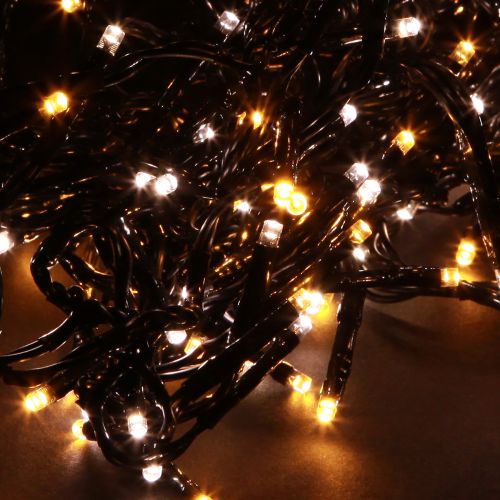 položky LED světelný řetěz cluster venkovní časovač 144 LED 130cm