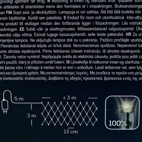 Floristik24 LED světelná síť 384 teplá bílá 3m x 3m pro venkovní použití