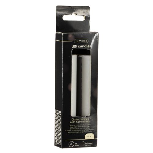 položky LED tyčinková svíčka bílá vosková svíčka LED teplá bílá 14,5 cm 2 kusy