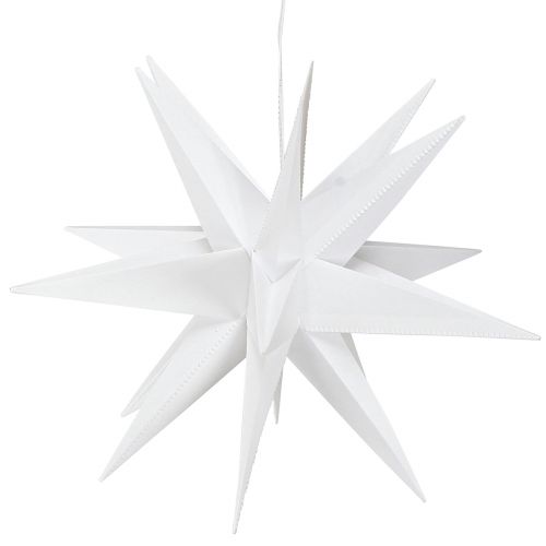 Floristik24 LED star 3D bílý časovač baterie vnější Ø30cm H74cm