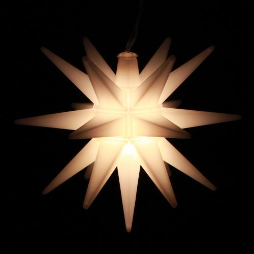 Floristik24 LED hvězda vnější bílé světlo hvězdicová baterie Ø12cm H66cm