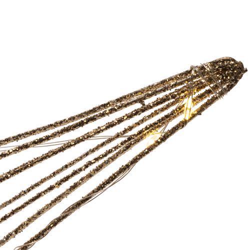 Dekorativní LED hvězda z drátu k zavěšení, pro vnitřní použití, 32 cm | Floristik24.cz