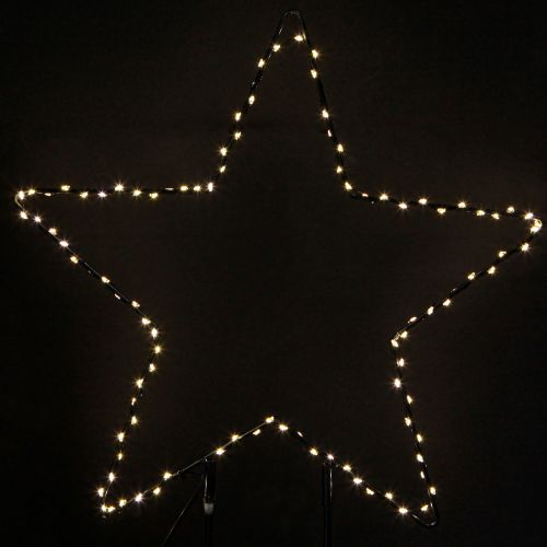LED hvězda stojací 150 Micro LED teplá bílá kovová Ø58cm