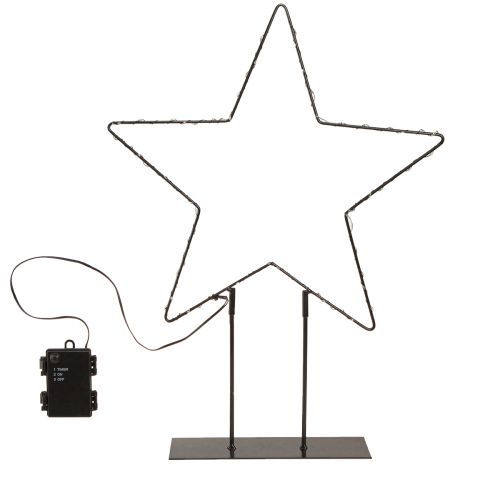 položky LED hvězda stojací kov 100 Micro LED teplá bílá Ø37cm