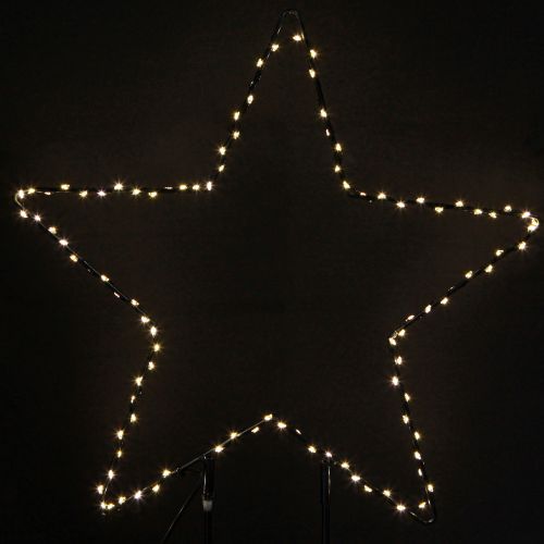 položky LED hvězda stojací kov 100 Micro LED teplá bílá Ø37cm