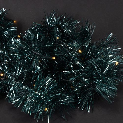 Vánoční girlanda z pozlátka s 60 LED diodami a časovačem, venkovní, 3 m | Floristik24.cz