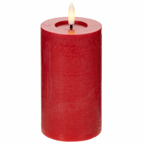 LED svíčka v červené barvě s