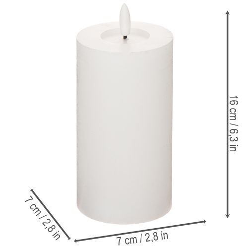 LED sloupová svíčka,