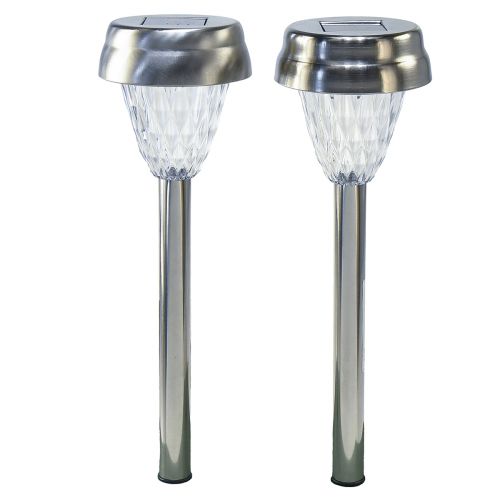 položky LED zahradní světla solární s časovačem teplá bílá H35cm 4 ks