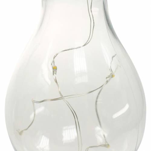 položky Zahradní dekorace solární LED žárovka teplá bílá H15cm 5 ks