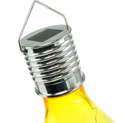 Floristik24 Zahradní dekorace solární LED žárovka různé barvy 15cm 4ks