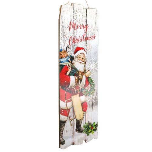 Floristik24 LED nástěnná malba Santa Claus &quot;Veselé Vánoce&quot; 21 × 60 cm Na baterii