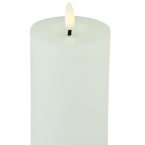 položky LED časovač na svíčku pravý vosk bílý rustikální vzhled Ø7cm V15cm