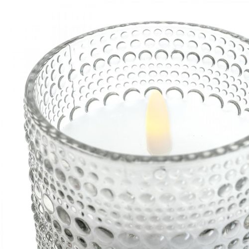 Floristik24 LED svíčka voskový sloup svíčka LED lucerna Ø8,5cm H10cm