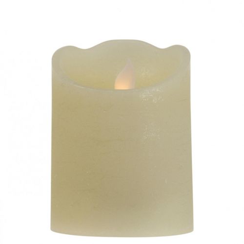 Floristik24 LED svíčka voskový sloup svíčka teplá bílá Ø7,5cm H10cm