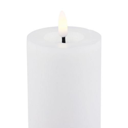 Floristik24 LED svíčka s časovačem pohyblivý plamen svíčky z pravého vosku 19cm