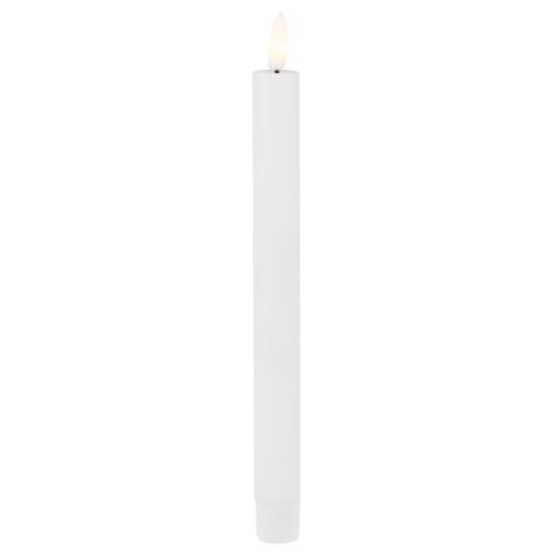 položky LED svíčky s časovačem tyčinkové svíčky pravý vosk bílý 25cm 2ks