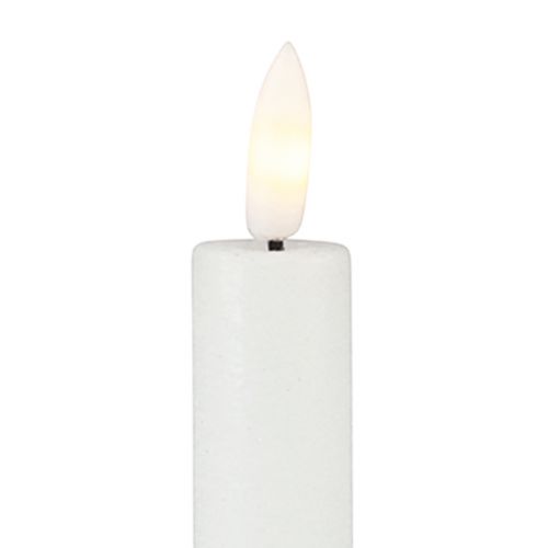 položky LED svíčky s časovačem tyčinkové svíčky pravý vosk bílý 25cm 2ks