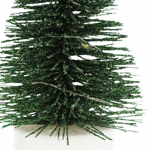 Floristik24 LED vánoční stromek zelená / bílá 10cm 3ks