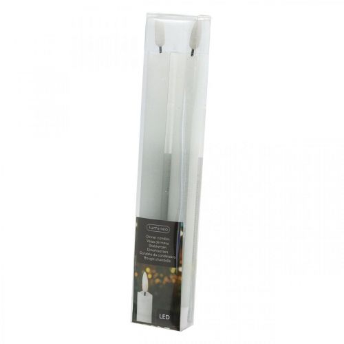 položky LED svíčka vosková stolní svíčka teplá bílá na baterii Ø2cm 24cm 2ks