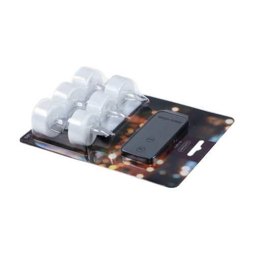položky LED čajové svíčky čajové svíčky s dálkovým ovládáním Ø3,5cm 6 ks